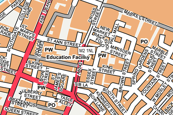 M2 1NL map - OS OpenMap – Local (Ordnance Survey)