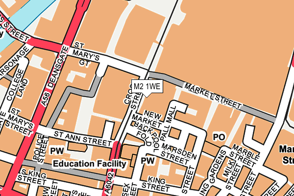 M2 1WE map - OS OpenMap – Local (Ordnance Survey)