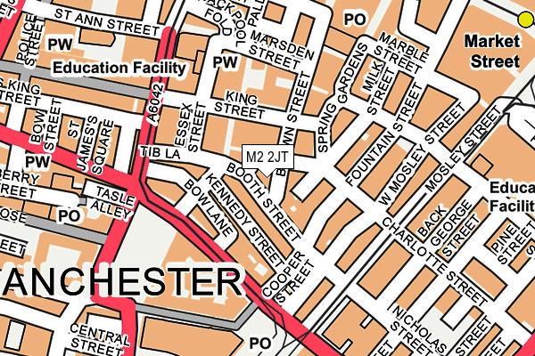 M2 2JT map - OS OpenMap – Local (Ordnance Survey)