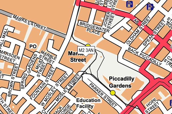 M2 3AN map - OS OpenMap – Local (Ordnance Survey)