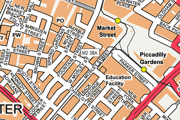 M2 3BA map - OS OpenMap – Local (Ordnance Survey)