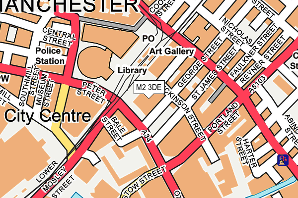 M2 3DE map - OS OpenMap – Local (Ordnance Survey)