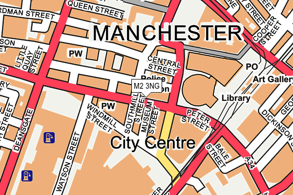 M2 3NG map - OS OpenMap – Local (Ordnance Survey)