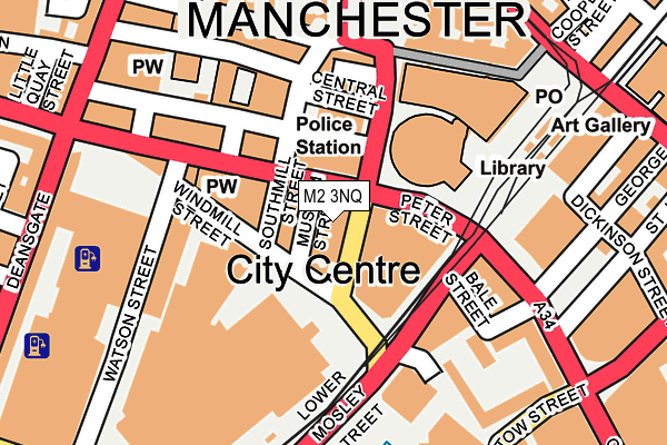 M2 3NQ map - OS OpenMap – Local (Ordnance Survey)