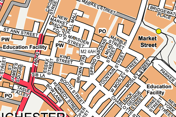 M2 4AH map - OS OpenMap – Local (Ordnance Survey)