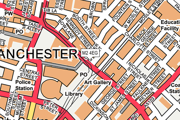 M2 4EG map - OS OpenMap – Local (Ordnance Survey)