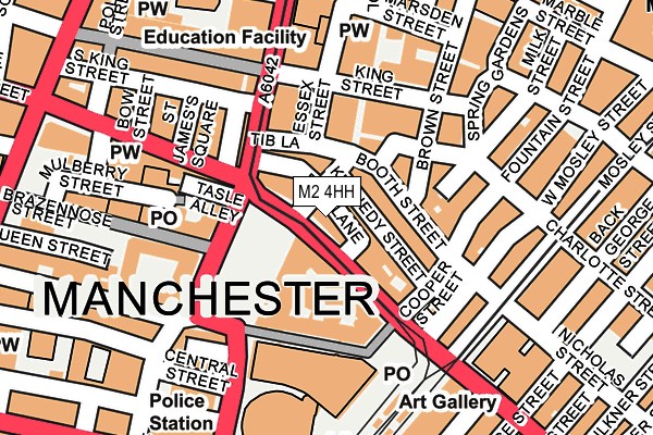 M2 4HH map - OS OpenMap – Local (Ordnance Survey)