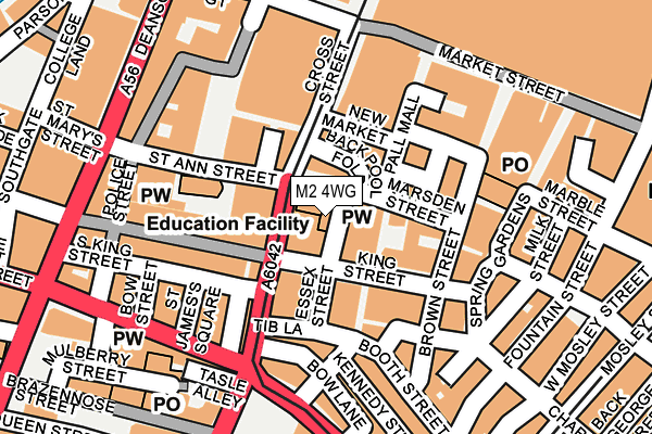 M2 4WG map - OS OpenMap – Local (Ordnance Survey)