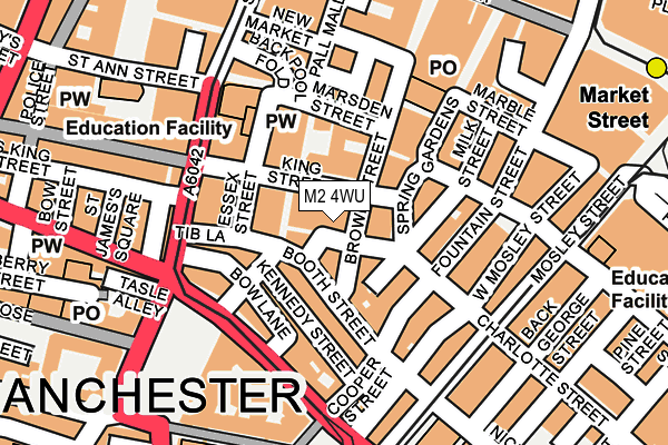 M2 4WU map - OS OpenMap – Local (Ordnance Survey)