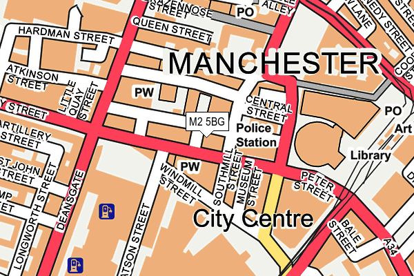 M2 5BG map - OS OpenMap – Local (Ordnance Survey)