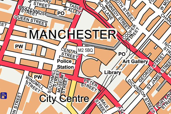 M2 5BQ map - OS OpenMap – Local (Ordnance Survey)