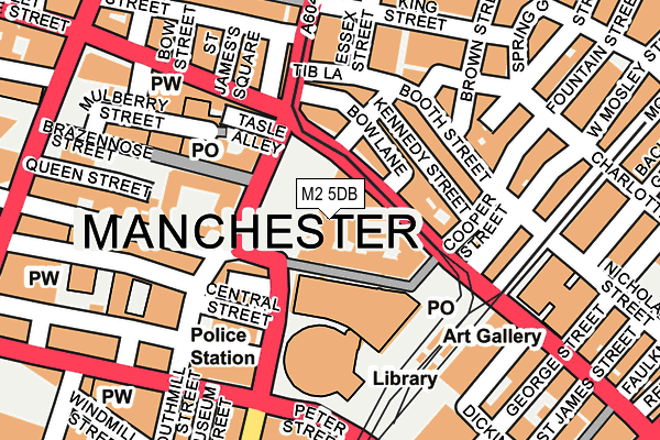 M2 5DB map - OS OpenMap – Local (Ordnance Survey)