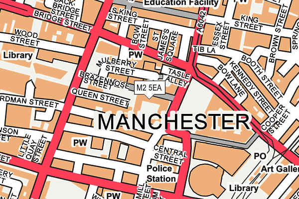 M2 5EA map - OS OpenMap – Local (Ordnance Survey)