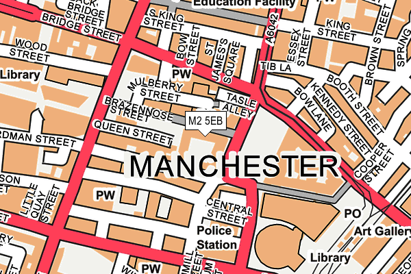 M2 5EB map - OS OpenMap – Local (Ordnance Survey)