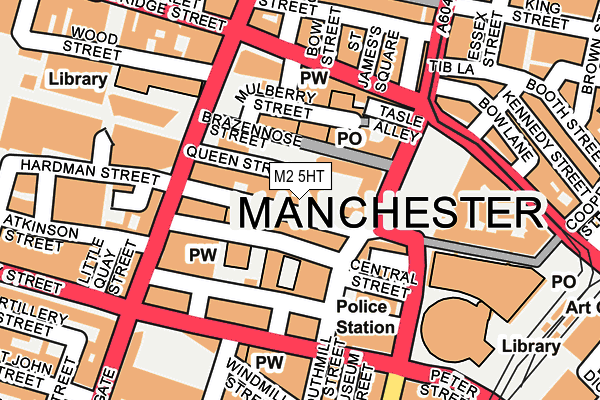 M2 5HT map - OS OpenMap – Local (Ordnance Survey)