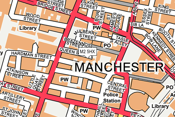 M2 5HX map - OS OpenMap – Local (Ordnance Survey)