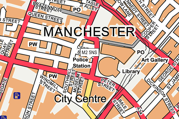 M2 5NS map - OS OpenMap – Local (Ordnance Survey)