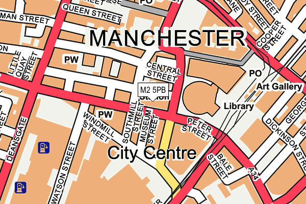 M2 5PB map - OS OpenMap – Local (Ordnance Survey)