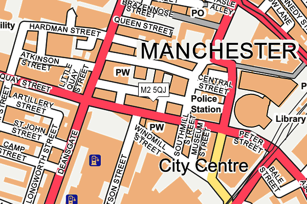 M2 5QJ map - OS OpenMap – Local (Ordnance Survey)