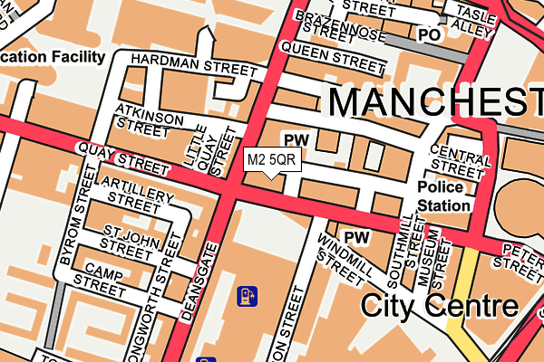 M2 5QR map - OS OpenMap – Local (Ordnance Survey)