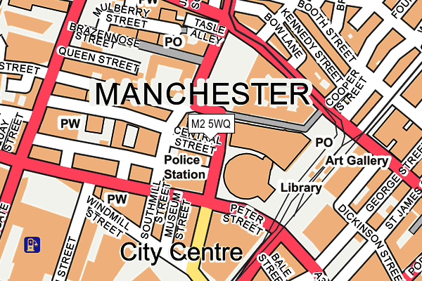 M2 5WQ map - OS OpenMap – Local (Ordnance Survey)