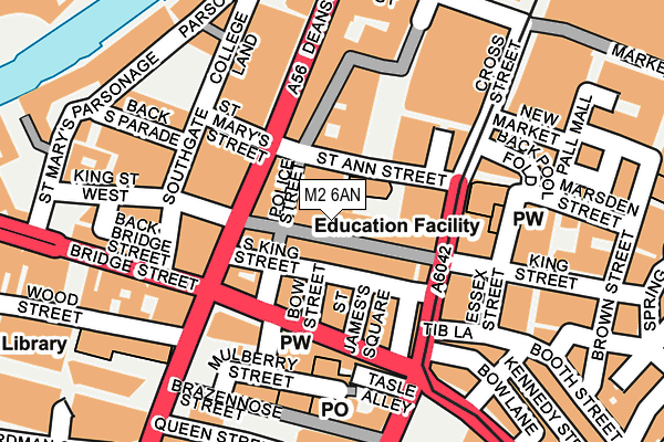 M2 6AN map - OS OpenMap – Local (Ordnance Survey)