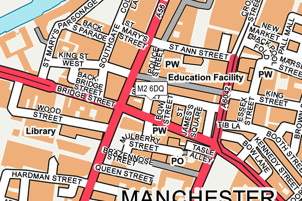 M2 6DQ map - OS OpenMap – Local (Ordnance Survey)