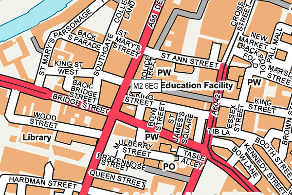 M2 6EG map - OS OpenMap – Local (Ordnance Survey)