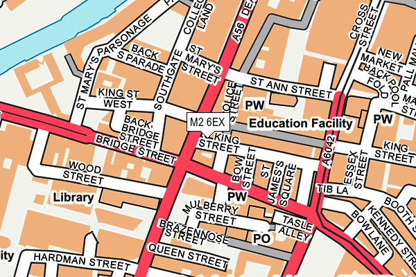 M2 6EX map - OS OpenMap – Local (Ordnance Survey)