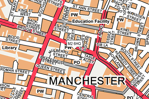 M2 6HQ map - OS OpenMap – Local (Ordnance Survey)