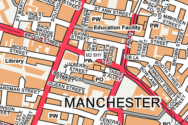 M2 6HY map - OS OpenMap – Local (Ordnance Survey)