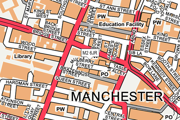 M2 6JR map - OS OpenMap – Local (Ordnance Survey)