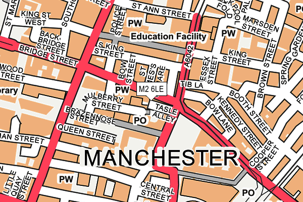 M2 6LE map - OS OpenMap – Local (Ordnance Survey)