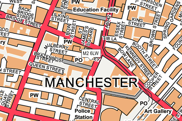 M2 6LW map - OS OpenMap – Local (Ordnance Survey)