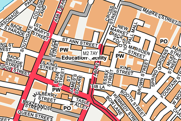 M2 7AY map - OS OpenMap – Local (Ordnance Survey)