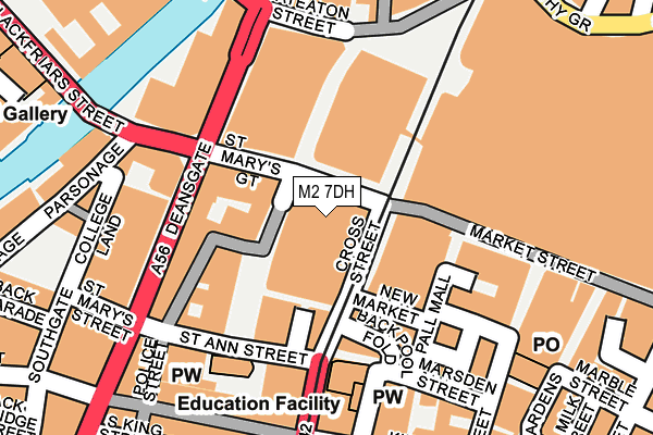 M2 7DH map - OS OpenMap – Local (Ordnance Survey)