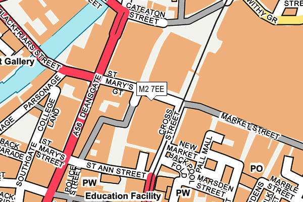 M2 7EE map - OS OpenMap – Local (Ordnance Survey)