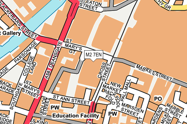 M2 7EN map - OS OpenMap – Local (Ordnance Survey)