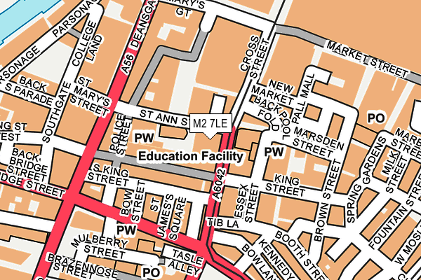 M2 7LE map - OS OpenMap – Local (Ordnance Survey)