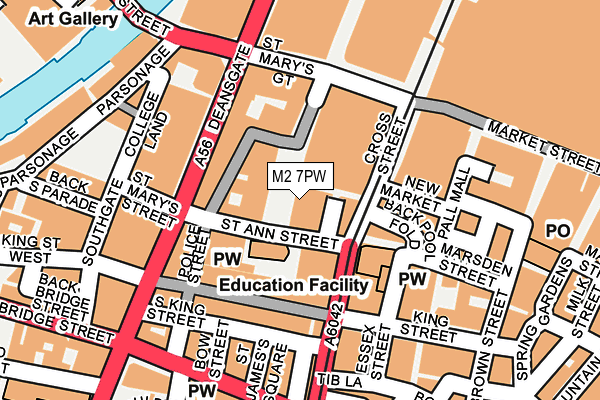 M2 7PW map - OS OpenMap – Local (Ordnance Survey)