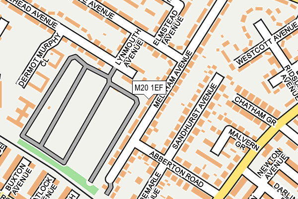 M20 1EF map - OS OpenMap – Local (Ordnance Survey)