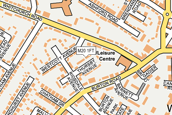 M20 1FT map - OS OpenMap – Local (Ordnance Survey)