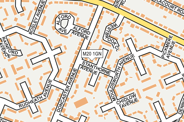 M20 1GN map - OS OpenMap – Local (Ordnance Survey)