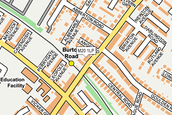 M20 1LP map - OS OpenMap – Local (Ordnance Survey)