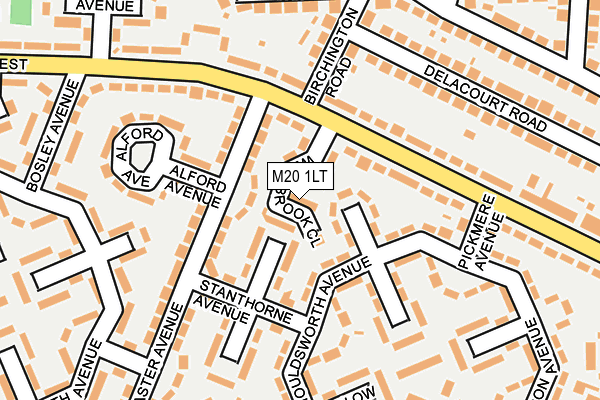 M20 1LT map - OS OpenMap – Local (Ordnance Survey)