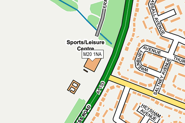 M20 1NA map - OS OpenMap – Local (Ordnance Survey)