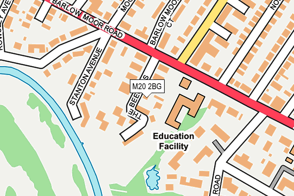 M20 2BG map - OS OpenMap – Local (Ordnance Survey)