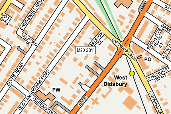 M20 2BY map - OS OpenMap – Local (Ordnance Survey)