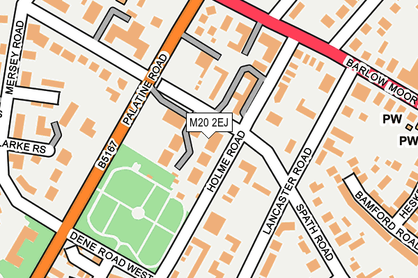 M20 2EJ map - OS OpenMap – Local (Ordnance Survey)