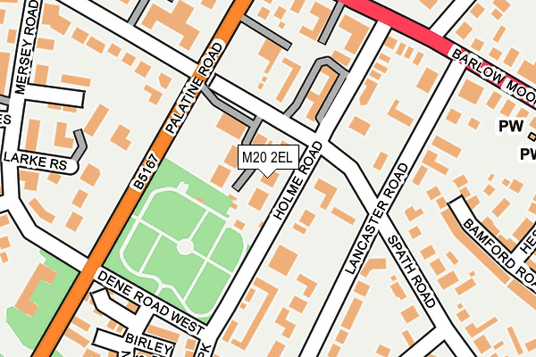 M20 2EL map - OS OpenMap – Local (Ordnance Survey)